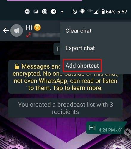 Jak poslat vysílanou zprávu na WhatsApp
