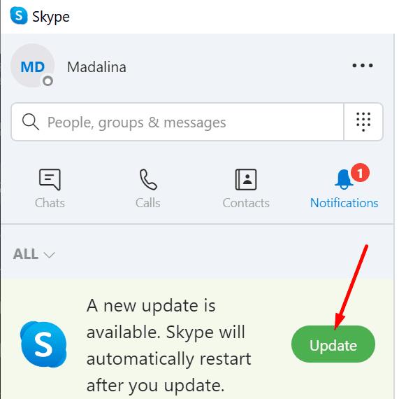 Čo znamená červený výkričník na Skype?