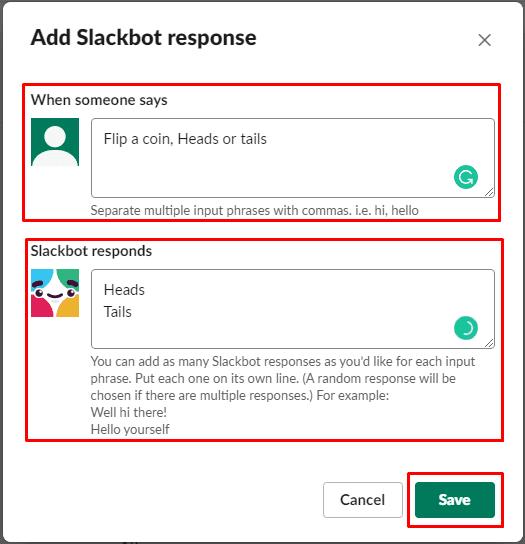 Slack: Automatikus Slackbot válaszok konfigurálása a munkaterületen