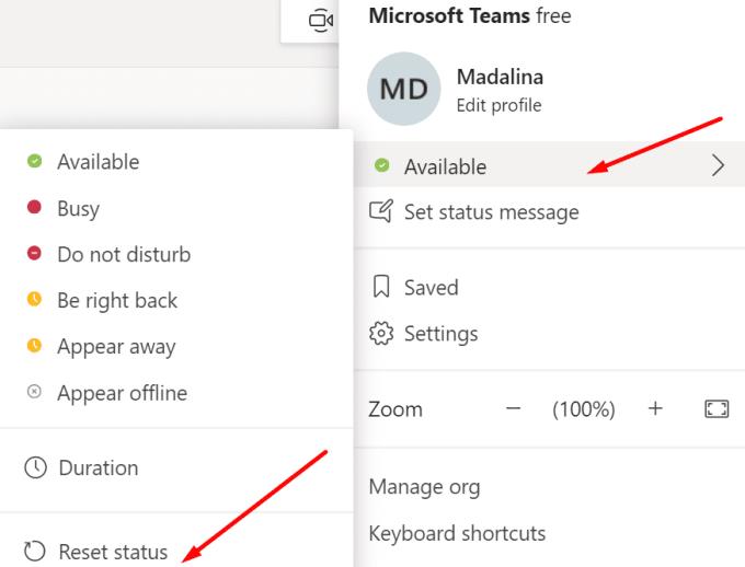 Com arreglar l'estat de Microsoft Teams bloquejat