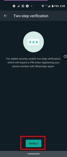 Com activar la verificació en dos passos a WhatsApp