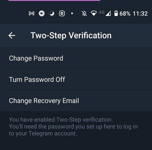 Jak zapnout dvoufázové ověření na telegramu