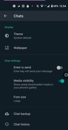 WhatsApp: Kako povečati besedilo