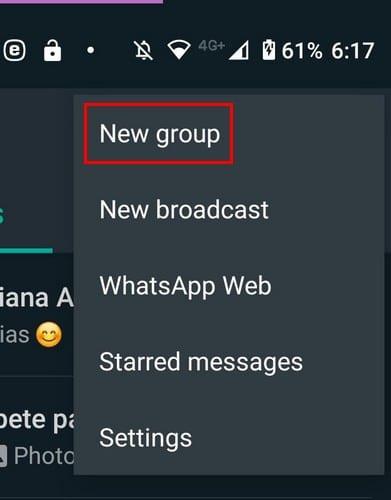 Hvordan opprette en WhatsApp-gruppe med deg som eneste medlem