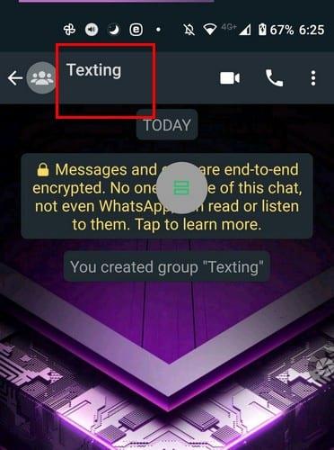 Kako ustvariti skupino WhatsApp z vami kot edinim članom