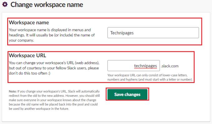 Slack: com canviar el nom i l'URL del vostre espai de treball