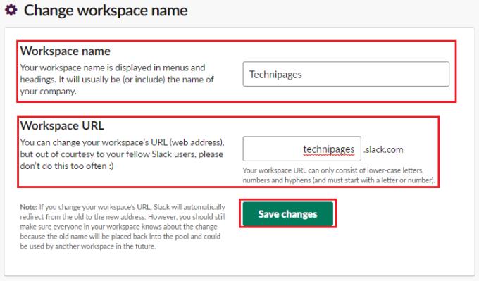 Slack: kā mainīt darbvietas nosaukumu un URL