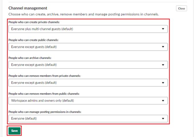 Slack: Kā pārvaldīt kanālu pārvaldības atļaujas