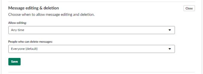 Slack: Si të kufizoni lejet për të modifikuar dhe fshirë mesazhet