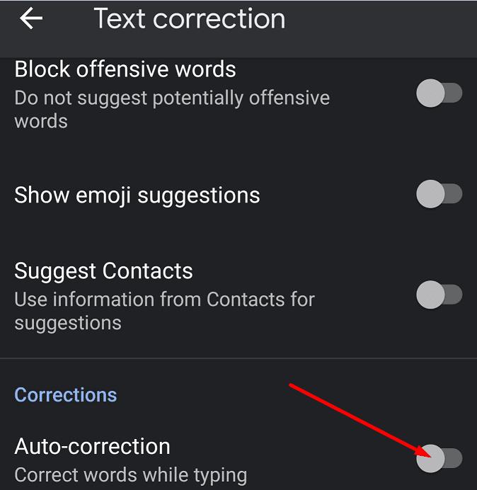 Com desactivar la correcció automàtica de Skype a Android