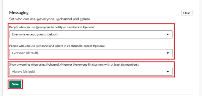 Slack: Ako konfigurovať, kto môže používať „@Everyone“, „@Channel“ a „@Here“