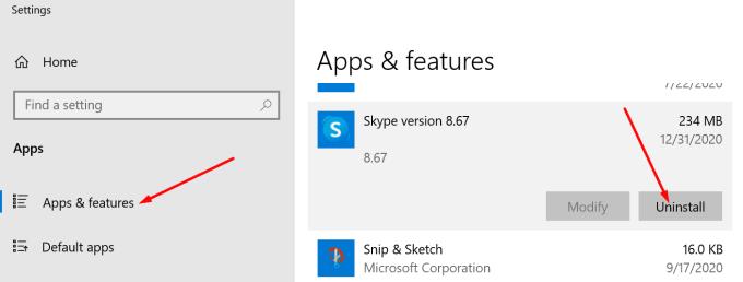Com solucionar l'ús elevat de la CPU de Skype Windows 10