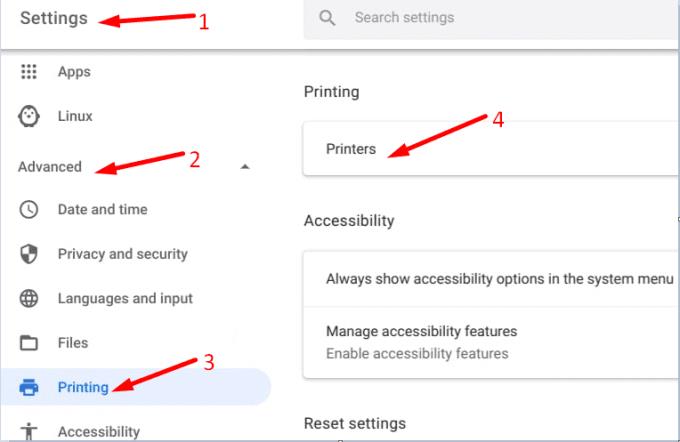 Ret Chromebook-fejl under opsætning af printer