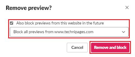Slack: com bloquejar les previsualitzacions d'enllaços per a un domini