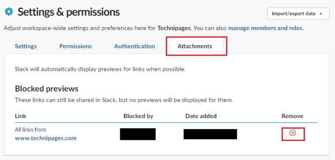 Slack: com bloquejar les previsualitzacions d'enllaços per a un domini