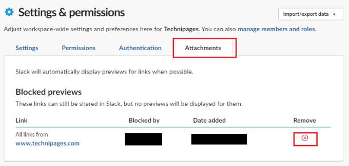 Slack: Jak blokovat náhledy odkazů pro doménu