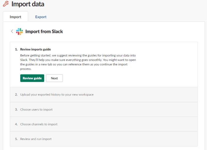 Slack: kā importēt Slack ziņojumu vēsturi savā darbvietā