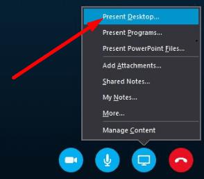 Rregulloni Skype Share Screen ose Present Desktop që nuk funksionon