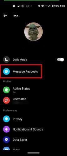 Si të gjeni kërkesat për mesazhe në Facebook Messenger