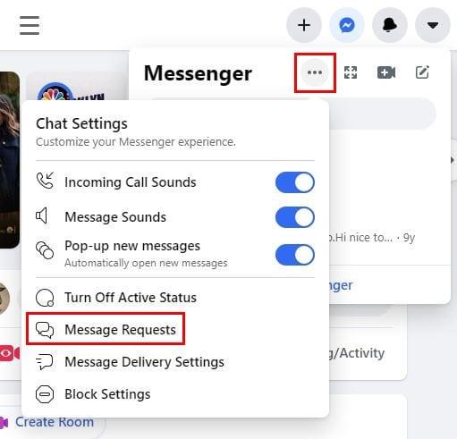 Si të gjeni kërkesat për mesazhe në Facebook Messenger