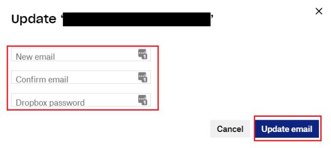 Dropbox: Så här uppdaterar du ditt kontos e-postadress