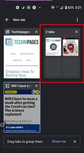 Si të gruponi skedat e hapura në Chrome