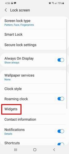 Slik legger du til eller fjerner widgets – Galaxy S 21 Plus