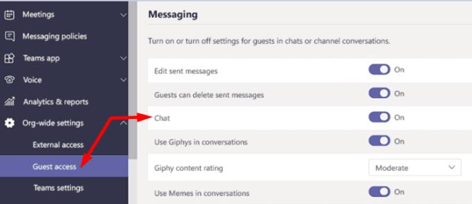 Oprava: Hosté Microsoft Teams nemohou chatovat