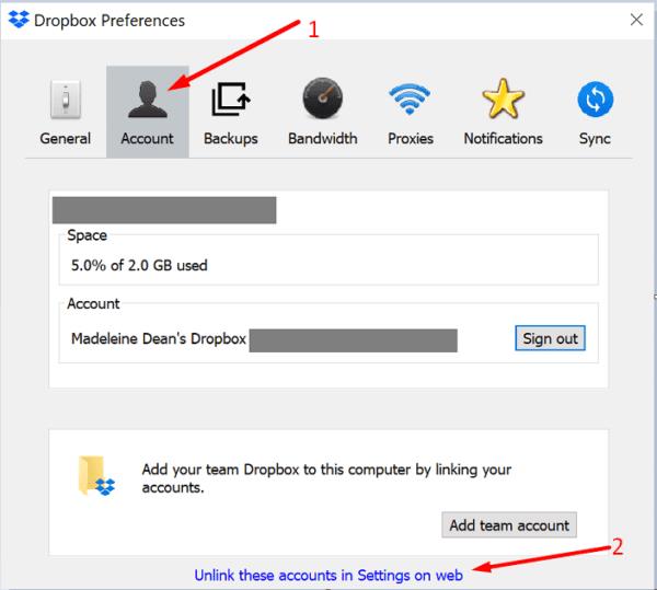 Виправити значок Dropbox, який не відображається в Office 365