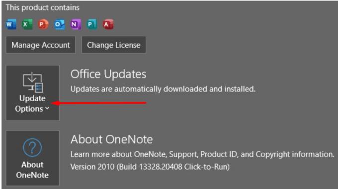 Solució: OneNote no ha pogut afegir un servei de connexió