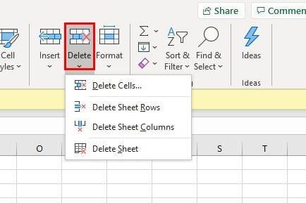 Több Excel-sor egyidejű törlése