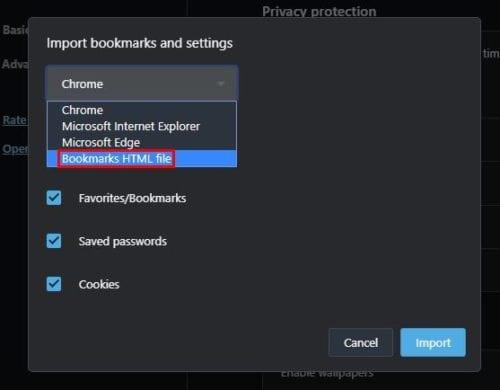 Як імпортувати закладки з Chrome в Opera