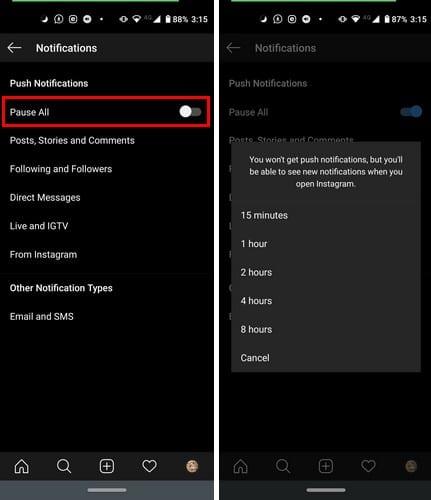 Com desactivar/activar les notificacions a Instagram