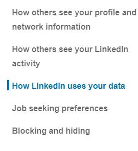 Kuinka ladata kopio LinkedIn-tiedoistasi