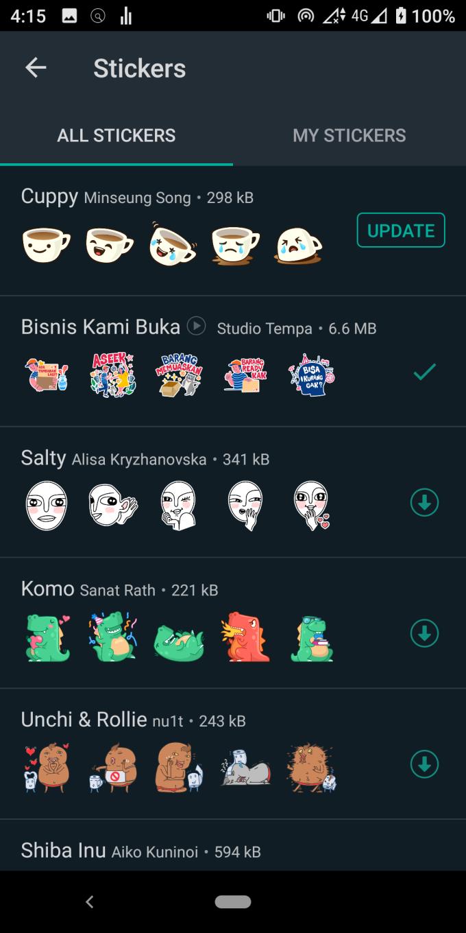 Kā lietot animētas uzlīmes vietnē Whatsapp darbvirsmai