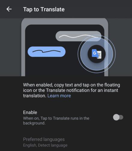 Android: Ako povoliť preklad klepnutím v službe Google Translate