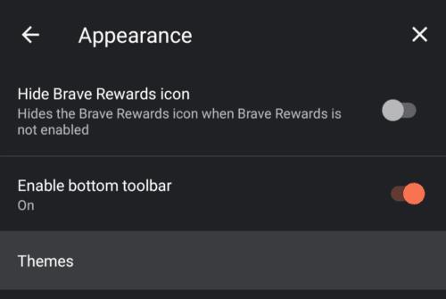 Brave pre Android: Povoľte tmavý režim