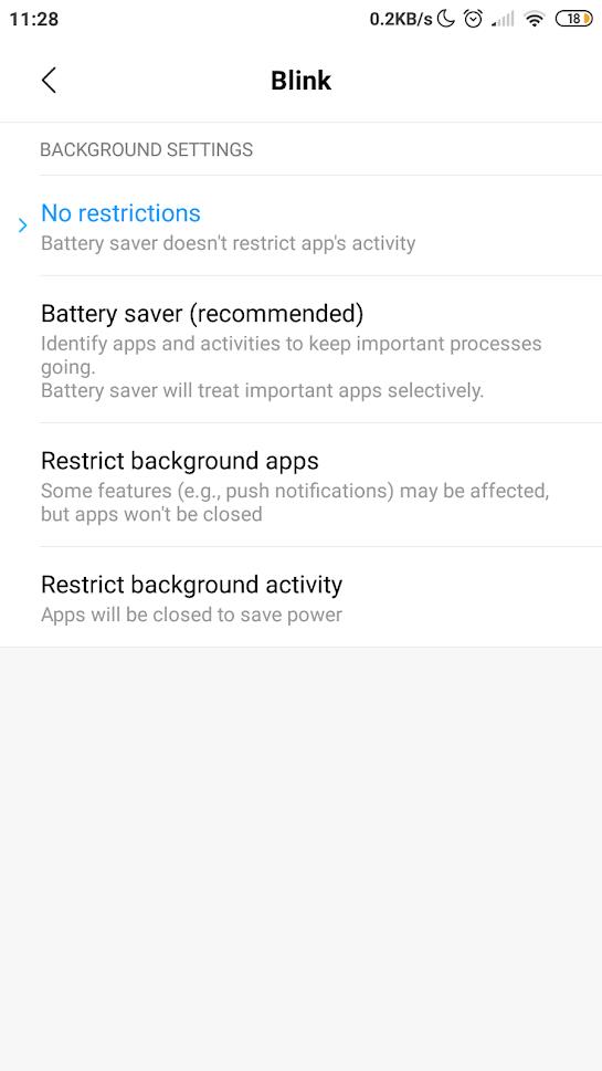 Riešenie problémov s Blink Motion Alerts v systéme Android