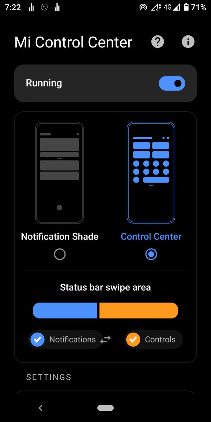 Personalització de Mi Control Center perquè sembli iOS