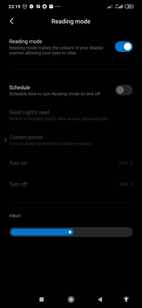 Com activar el mode de lectura millorat de Xiaomi