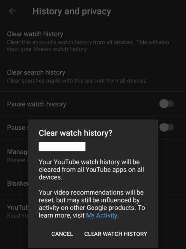 Ako pozastaviť históriu pozerania v službe YouTube pre Android