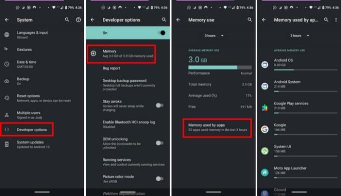 Android 10: Ako skontrolovať, koľko pamäte používajú aplikácie