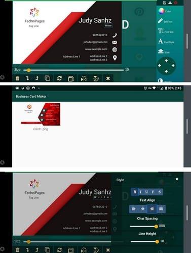 4 aplikácie Business Card Maker pre Android