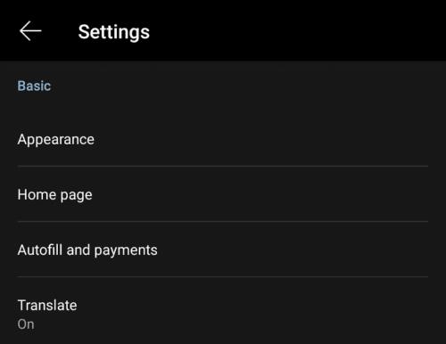 Edge Androidille: Automaattisen täytön osoitteen lisääminen