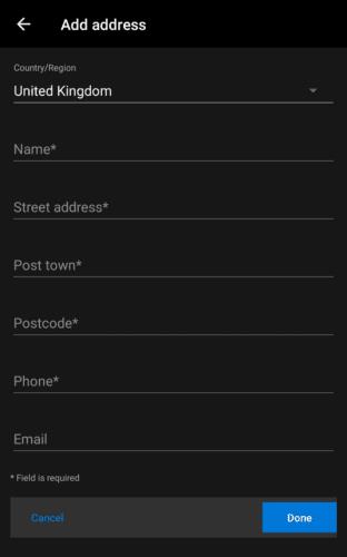 Edge för Android: Hur man lägger till Autofyll-adress