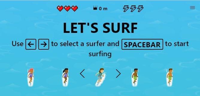 Достъп до играта Hidden Surf на Microsoft Edge