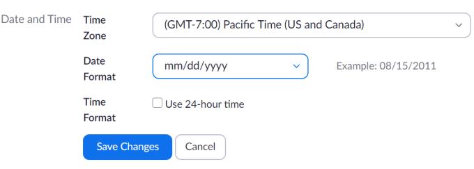 Úrræðaleit við villur í Zoom Time Zone