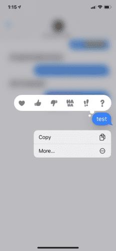 Uključivanje iPhone iMessage efekata