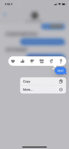 Aktivizimi i Efekteve iMessage në iPhone