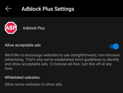 Edge för Android: Hur man aktiverar Ad-Blocker